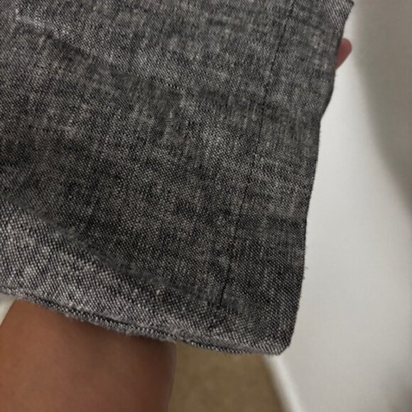 NWT High Rise Woven Crop Pant - M - Woven Linen Black - Always A.Line - Picture 7 of 7